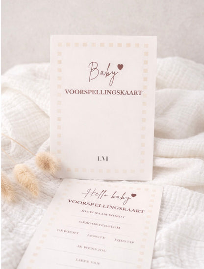 Invulkaarten - Baby voorspellingen (10st.)