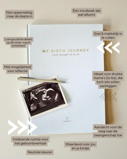 Zwangerschaps & geboorte invulboek ‘My Birth Journey’ (Timeless Gold)